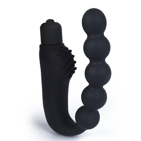 10 Speed Silicone Vibrating Prostate Massager - Dom's Realm Store BDSM Shibari