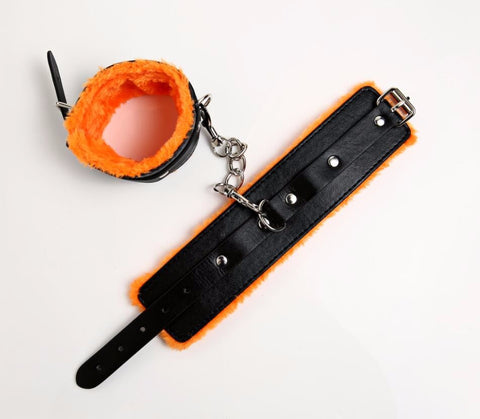 Black Leather Handcuffs - Dom's Realm Store BDSM Shibari