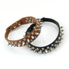 Leather Spiked Dog Collar - Dom's Realm Store BDSM Shibari